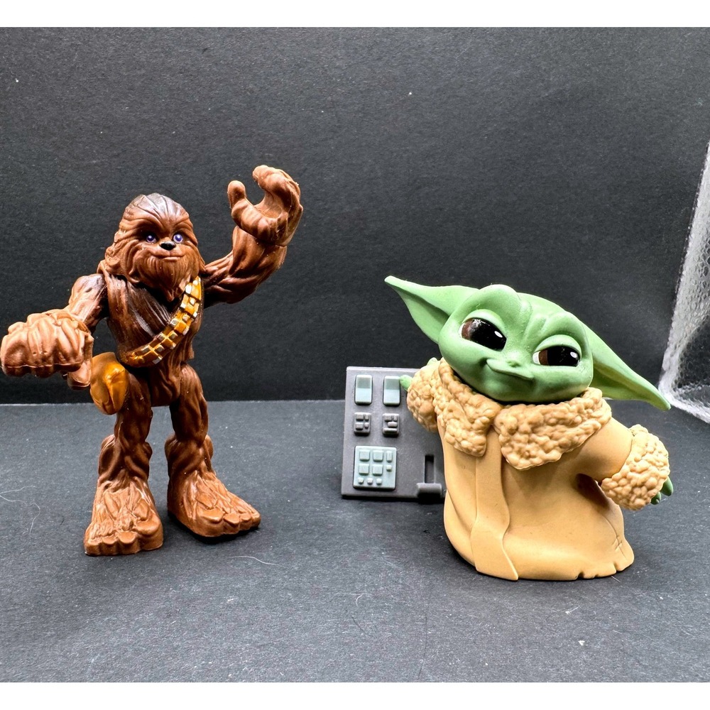 Star Wars Galactic Heroes Chewbacca & Grogu The Child Bounty Collection Figures